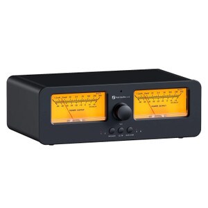 Fosi Audio LC30-Y Speaker Selector with Orange VU Meters